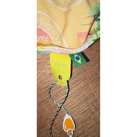 S NWT Farm Rio Reversible Double Colorido Swim top blue yellow pink postcard P - Picture 12 of 14